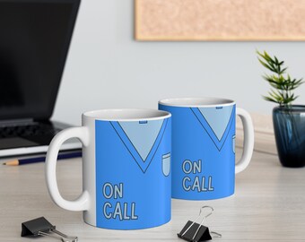 Funny Scrubs Coffee Mug: 11oz Gift for Nurse or Doctor