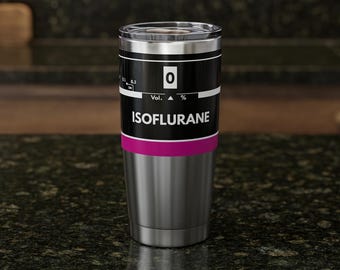 Anesthesiology Doctor Isoflurane Flask, Anaesthesia CRNA Vaporiser Tumbler, Anesthesiologist Nurse Trainee Coffee Cup, Medical Insulated Cup
