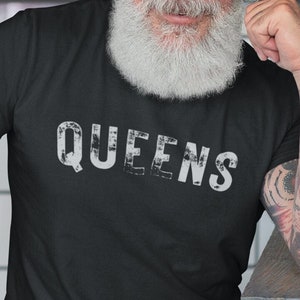 NYC Series Queens New York Born Here I Love NY Maglia unisex a maniche corte