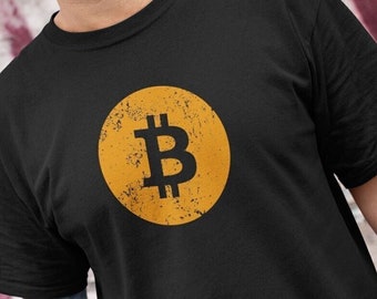 Bitcoin Logo Vintage Crypto HODL To the Moon Investing Trader&#39;s Tee