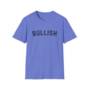 Bullish Financial Stock Market Bull To the Moon Investing Trader's Tee Heather Royal