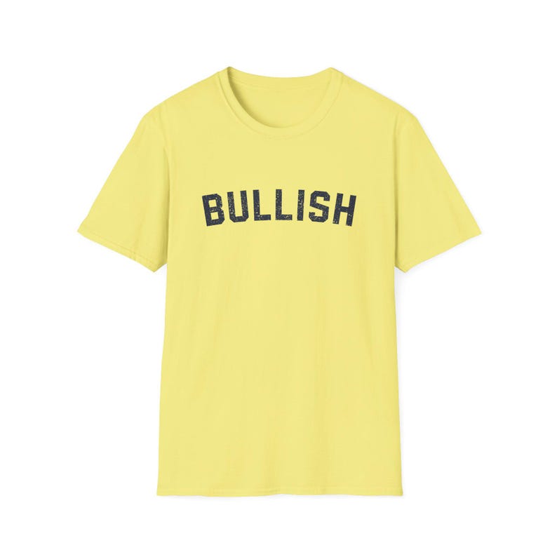 Bullish Financial Stock Market Bull To the Moon Investing Trader's Tee Cornsilk