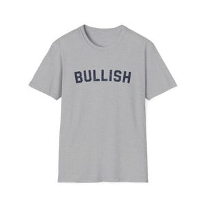 Bullish Financial Stock Market Bull To the Moon Investing Trader's Tee Sport Grey