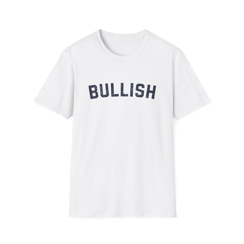 Bullish Financial Stock Market Bull To the Moon Investing Trader's Tee White
