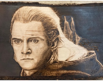 Gravuras do meu Legolas em pirografia