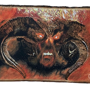 Balrog of Morgoth in the Mines of Moria on the Bridge of Khazad-dum closeup (Prints)