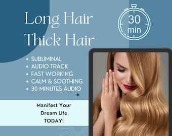 Langes und dickes Haar Subliminal Audio mit Potent Booster - 30 Minuten, 528 Hz Frequenz | Potent Hynosis | 24 Stunden Ergebnisse | LOA