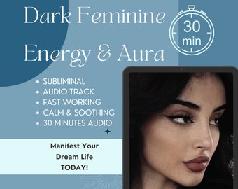 Atraiga ENERGÍA FEMENINA OSCURA y Aura / Audio subliminal de profundidades místicas - 30 minutos con amplificador de 528 Hz / Hipnosis potente / Resultados en 24 horas