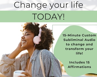 Subliminal Audio | 15 Min Custom Subliminal Audio | Subliminal Booster | Affirmations | FAST Working Subliminals | Reprogram your Mind | MP3