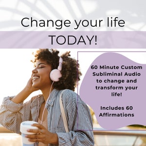Subliminal Audio | 60 Min Custom Subliminal Audio | Subliminal Booster | Affirmations | FAST Working Subliminals | Reprogram your Mind | MP3