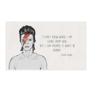 David Bowie Ziggy Stardust Ultimate Fan Novelty Gift Collectible Music Lover Kitchen  TeaTowel