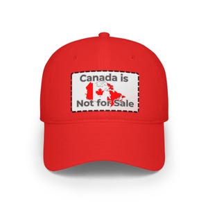 Kanada ist nicht zu verkaufen Baseballkappe, trendige Low-Profile-Hut, rote Kappe für den Canada Day, Geschenk für Kanadier, Unisex-Hut für den Sommer