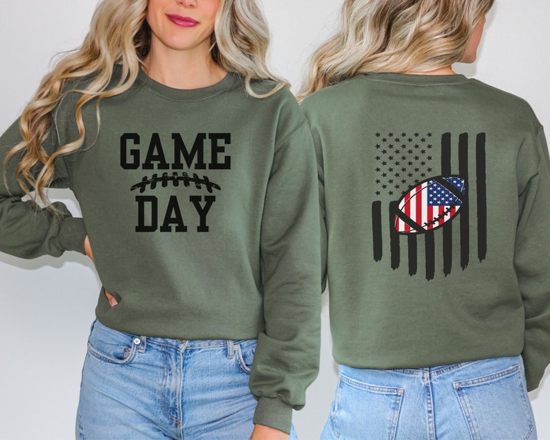Game Day Sweatshirt Superbowl 2024 Shirt Football Shirt Etsy