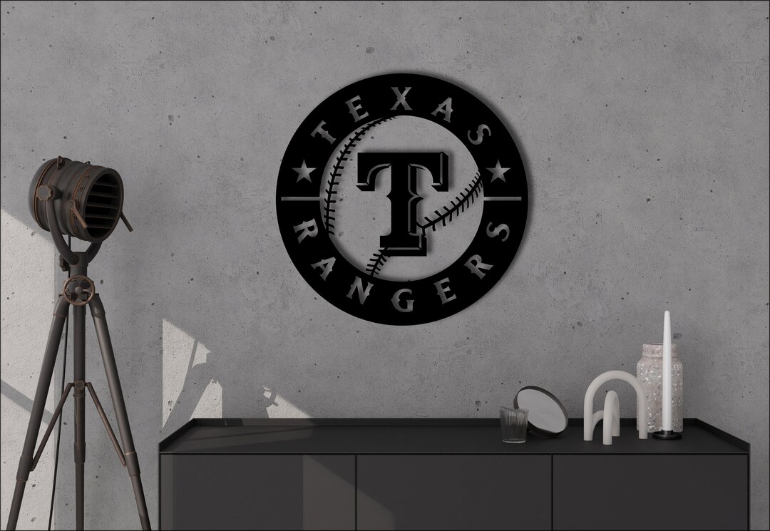 Texas Rangers, Texas Sign, Baseball, Metal Sign, Sports Team Sign, LED ...