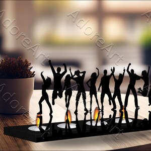 Dancing, Dancing Group, candle holder, Candle Holder, Candle, Metal, Home Decor, Room Decoration, Gift for Women image 5