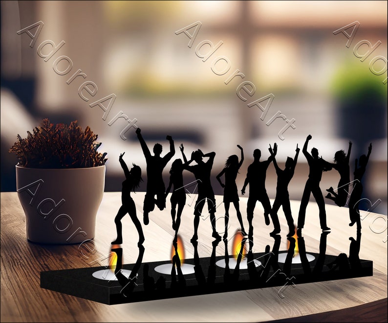 Dancing, Dancing Group, candle holder, Candle Holder, Candle, Metal, Home Decor, Room Decoration, Gift for Women image 5