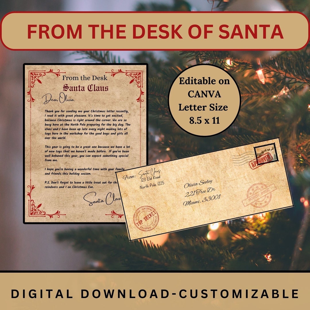 Printable Letter From Santa With Free Printable Letter to Santa ...