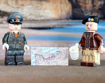 minifigure ww2 custom lego® DDAY80 General Operation Overlord normandy 1944 landing debarquement legoww2 block moc special edition