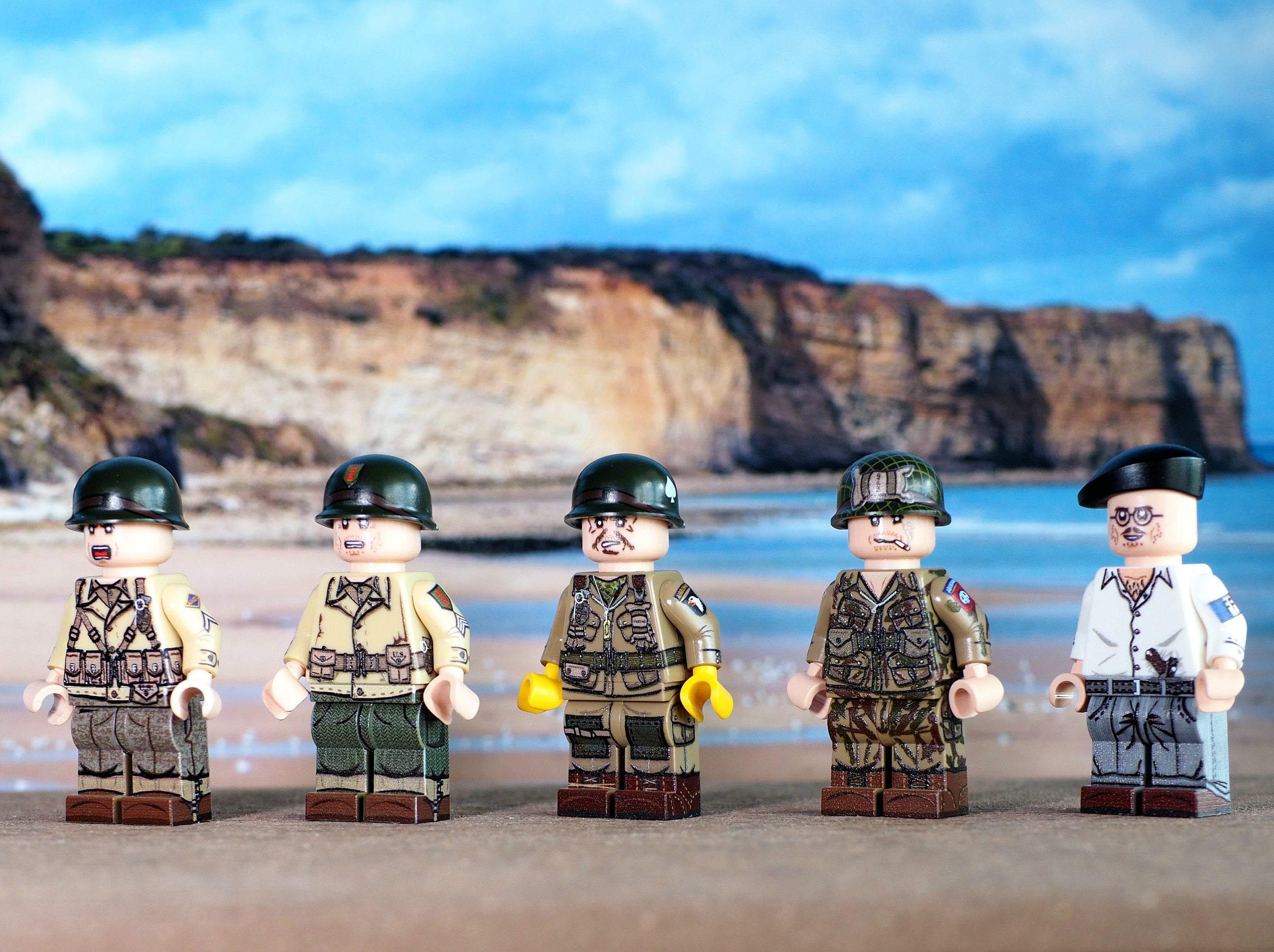 Minifigure Ww2 Custom Lego DDAY80 Us Army Airborne Operation Overlord 