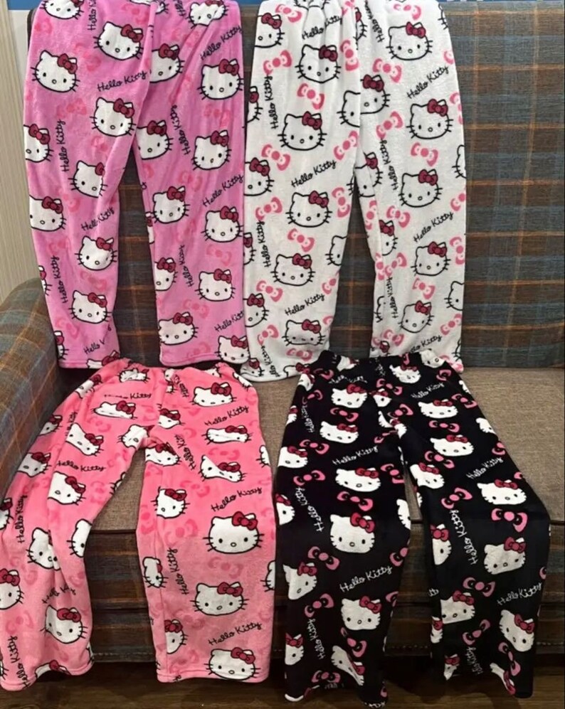 Hello Kitty Pajamas Christmas Pajamas Christmas Halloween Etsy UK