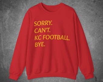 KC Football Crewneck Sweatshirt, Kansas City Chiefs Shirt, Women's Crewneck Sweatshirt, Men's Sweatshirt, KC Football   Sweatshirt, Gift