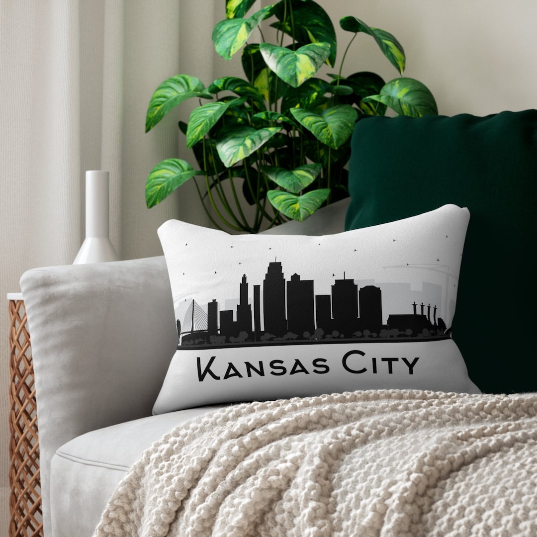 Kansas City Skyline Accent Pillow, Kansas City Pillow, Kansas City Skyline, Accent Pillow, Throw