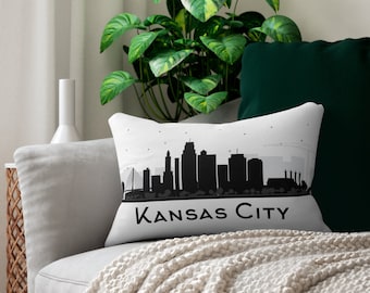 Kansas City Skyline Accent Pillow, Kansas City Pillow, Kansas City Skyline, Accent Pillow, Throw Pillow, KC Pillow, Kansas City Throw Pillow