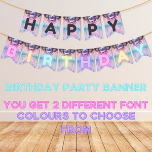 Editable Disco Party Banner, Kids Birthday Printable Banner, Dance Glow Party Banner Template