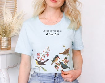 Abide in the Lord Shirt, Christian Shirt, Love God Shirt, Religious Shirt, Christian Gift, God Is Love Shirt, ministry T-shirt