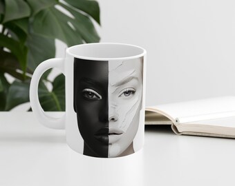 Fierce Mug, Cool Feminist Movement Gift, Mug For Woman, Bestie Gift, Cool Woman Mug, Coffee Mug, Woman Beauty Gift, Gift For Her, Beauty Mug