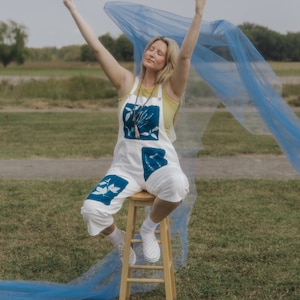 Custom Cyanotype Overalls