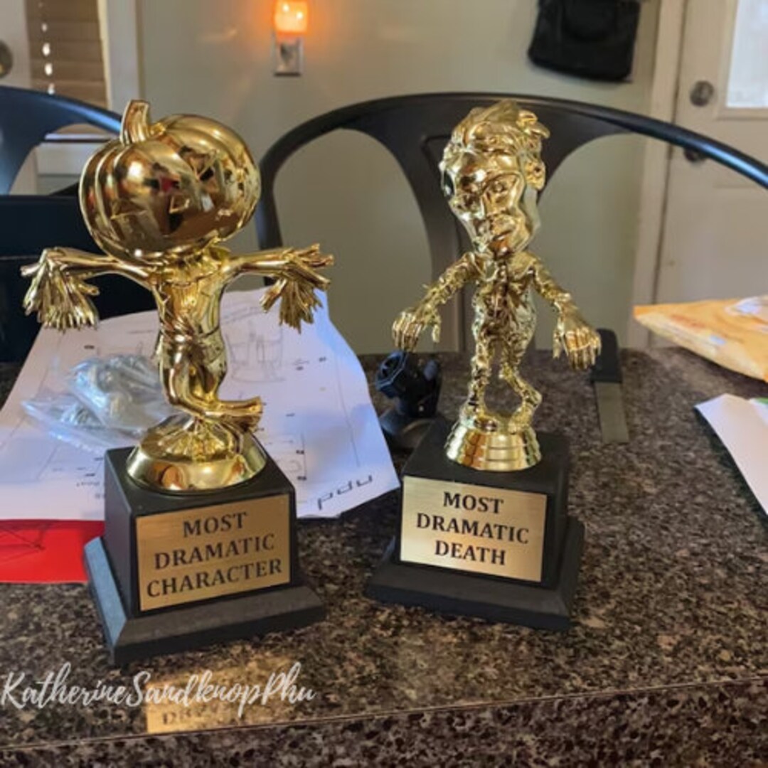 Halloween Trophy Costume Party Prize Free Engraving Etsy