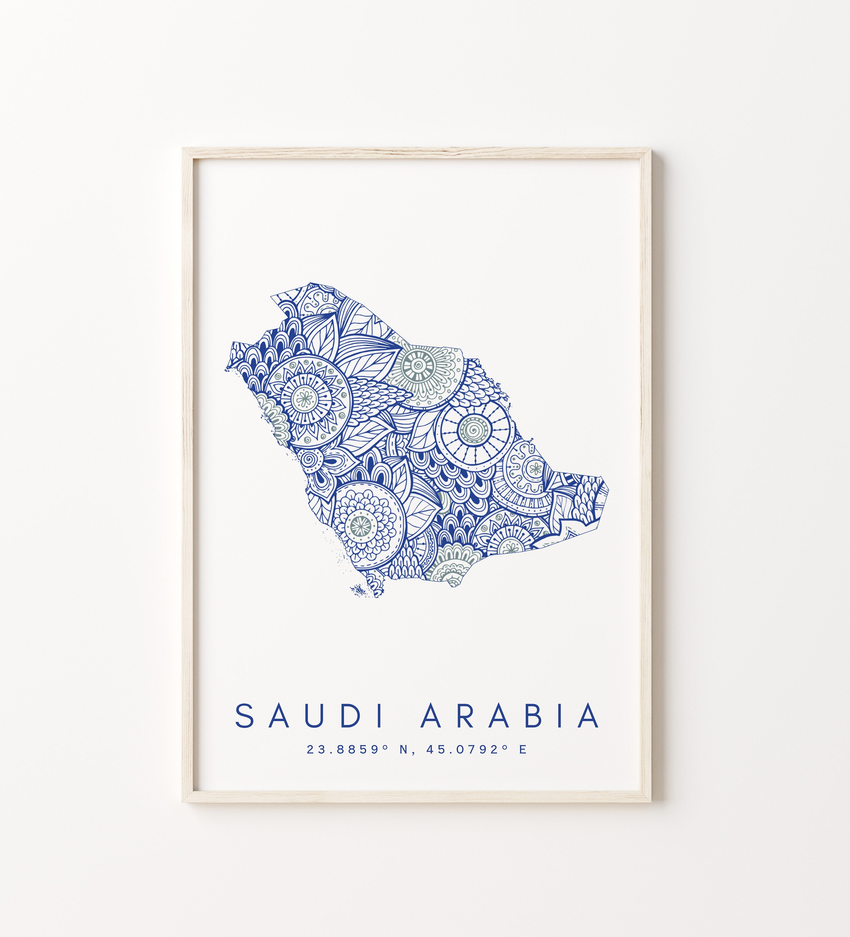Saudi Arabia Map Print Saudi Arabia Map Print