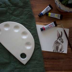 Ceramic Watercolour Paint Palette