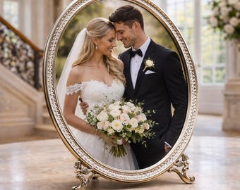 Pedro Durán Sterling Silver Photo Frame · 925 Hallmarked · Empire Neoclassical Design · Winged Pharaoh Motifs