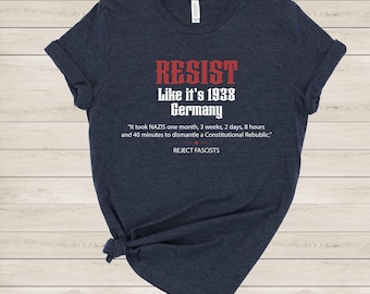 Resist T-shirt, Strong Women T-shirts, Political Graphic T-shirt, Feminist T-shirt, Human Rights T-shirt, Women Empowerment, Equality Shirt