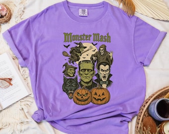 Halloween Horror Characters T-shirt, Halloween Character T-shirt, Retro Horror T-shirt, Scary Movie T-shirt, Horror Halloween Clothing