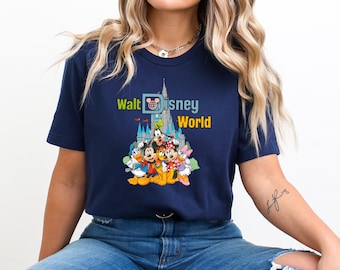 Retro Walt Disneyworld Comfort Colors T-shirt,Mickey And Friends T-shirt,Vintage Disneyworld T-shirt,Retro Disney T-shirt, Disney 2025 Trip