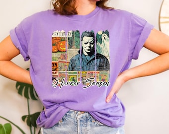 Horror Season T-shirts, Halloween Horror T-shirt, Vintage Halloween, Halloween Brushstroke, Retro Halloween,Spooky T-shirts,Funny Halloween