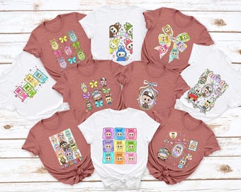 Cartoon Coquette T-shirt, T-shirt Gift for Kids, Funny Kids Youth T-shirt, Coquette Bow T-shirt, Cute Kids Girls T-shirt, Birthday Kids Gifs
