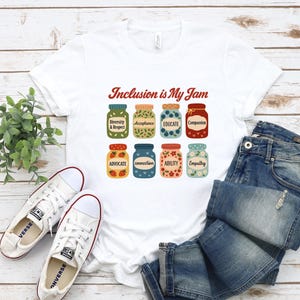 Inclusion Is My Jam T-shirt, Neurodiversity  T-shirt, OT Therapist T-shirt, Autism Awareness, Support Autism, Inclusion Advocate  T-shirt