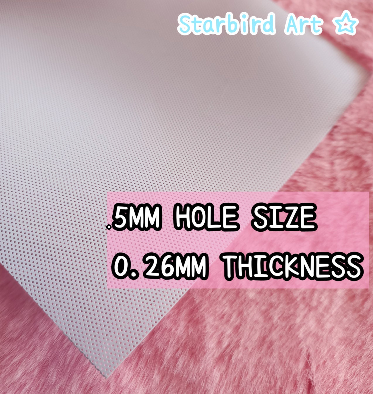 10 Pezzi Di Rete Per Occhi Da Fursuit In PVC - 22x30 Cm, 0,2 Mm Di Spessore, Maglia 0,8 Mm - Bianca Per Maschere E Costumi