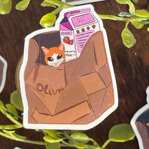 Gatinho de Leite de Morango