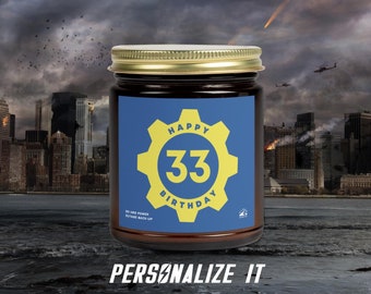 Fallout Fan Birthday Candle, Fallout Gifts, Fallout Decor, Fallout Candle, Fallout Anniversary Gift, Fallout Home Decor, Fallout Game Gifts