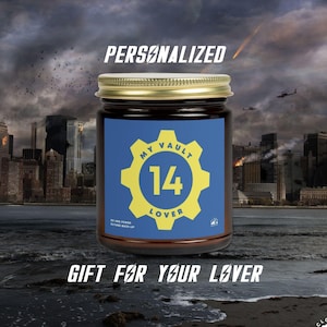 Personalized Fallout Couples Candle, Fallout Gifts, Fallout Decor, Fallout Candle, Fallout Shelter Candle, Fallout Vault Lover Gift