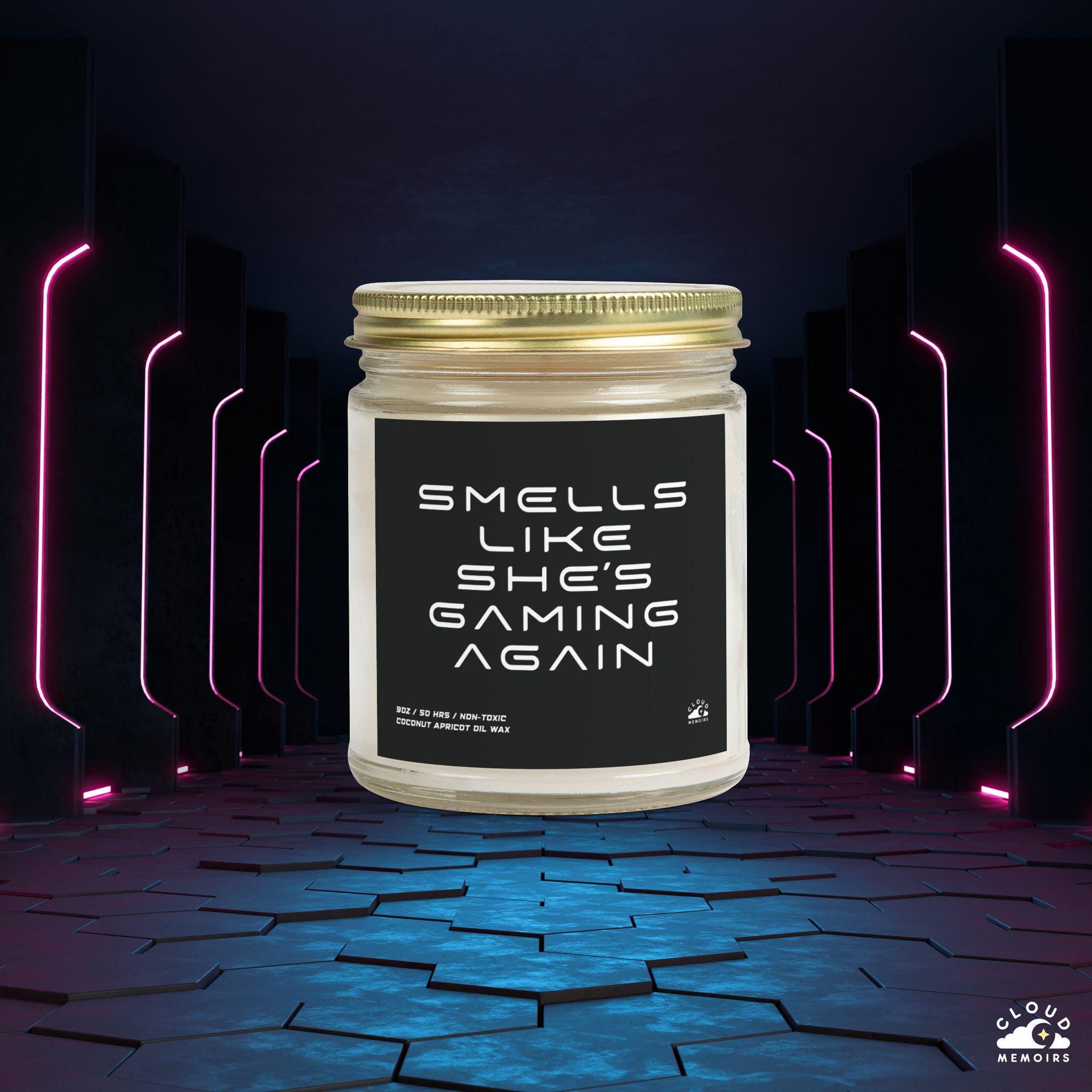 Smells Like She's Gaming Again Candle, Best Gamer Gifts for Her, Video Gamer Candle, Gamer Girlfriend Gift, Girl Gamer Game Room Decor Gift