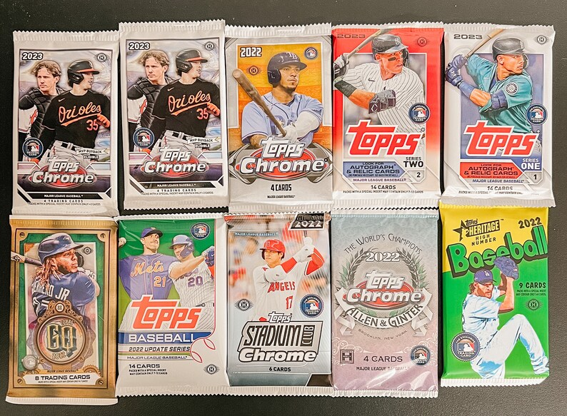 Hobby Ultra Modern Brand New Packs Baseball Card Variety Box Etsy