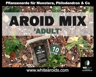 Monstera Erde Aroid-Mix Adult Anthurien Philodendron Premium Substrat Grob 10L