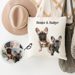 Personalized Dog Tote Bag Custom Pet Tote Bag Custom Cat Tote Bag Gift for Dog Mom Custom Dog Lover Gift Pet Memorial Gift For Pet Lovers