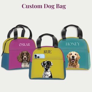 Personalisierte Hundetagespflegetasche Personalisierte Hundereisetasche Benutzerdefinierte Hundetasche Leckerlitasche für Hundeliebhaber Geschenk Benutzerdefinierte Hundemama Geschenk Einzigartiges Hundegeschenk